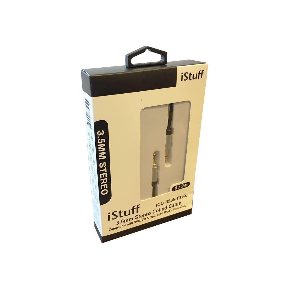 CABLE AUDIO AUX PLUG 3.5 A 3.5 MM STEREO 1.8M ISTUFF-1