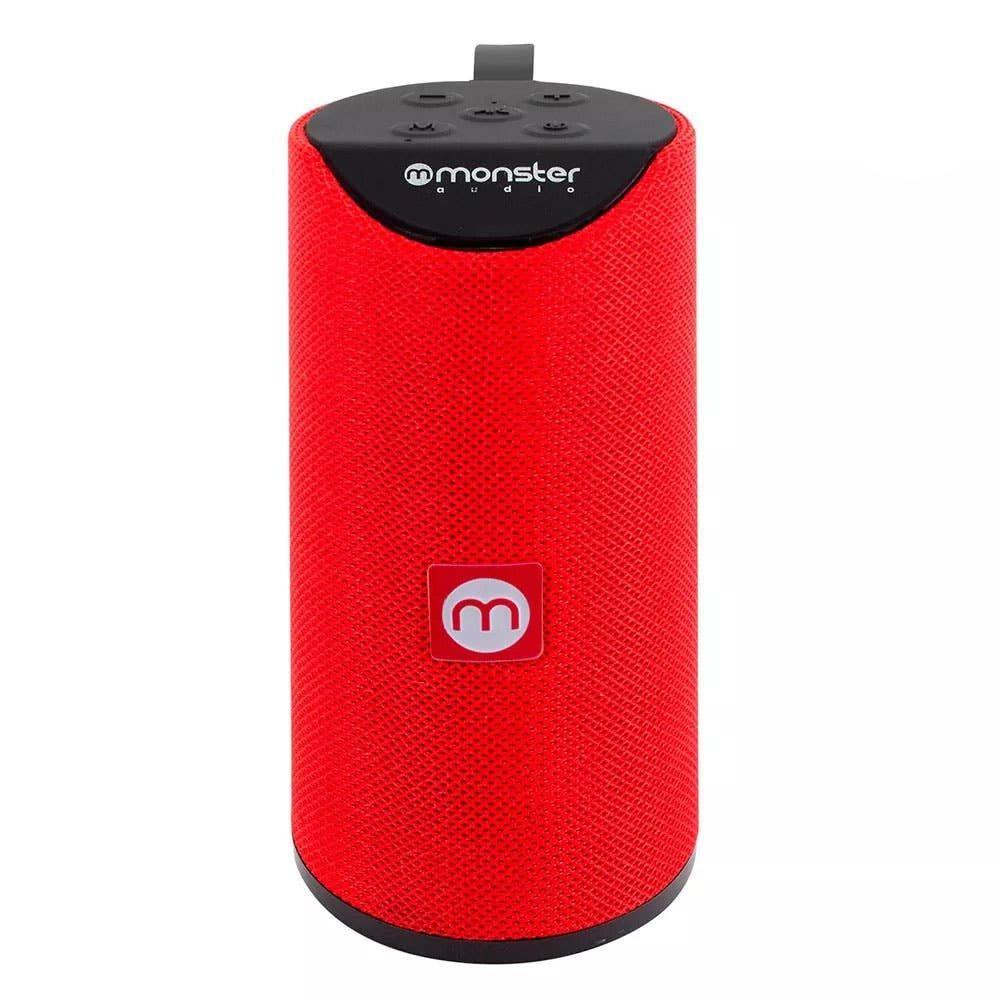 PARLANTE BLUETOOTH/FM/SD/AUX/MIC ROJO MONSTER-0
