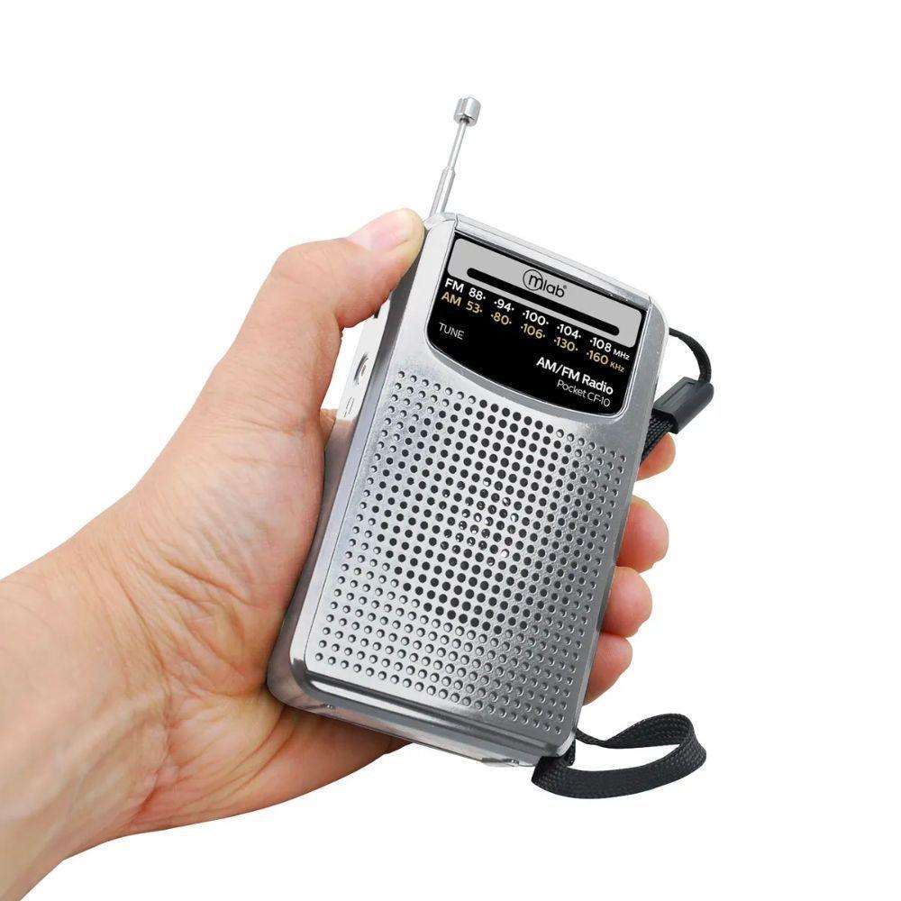 RADIO RETRO PORTATIL CF-10 SILVER MLAB-1
