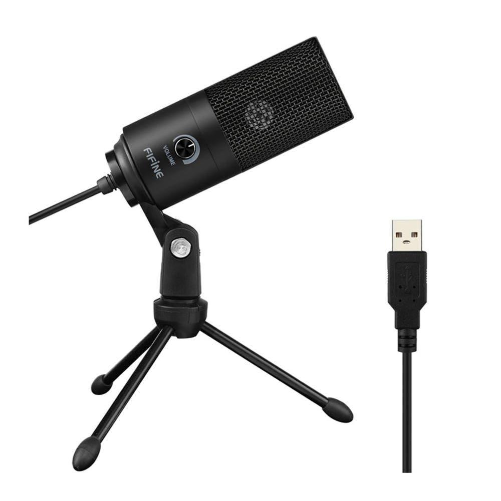 MICRÓFONO CONDESADOR FIFINE NEGRO USB K669B FIFINE-0