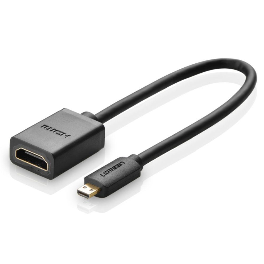 CABLE ADAPTADOR MICRO-HDMI / HDMI H 20CM NEGRO UGREEN 20134-0
