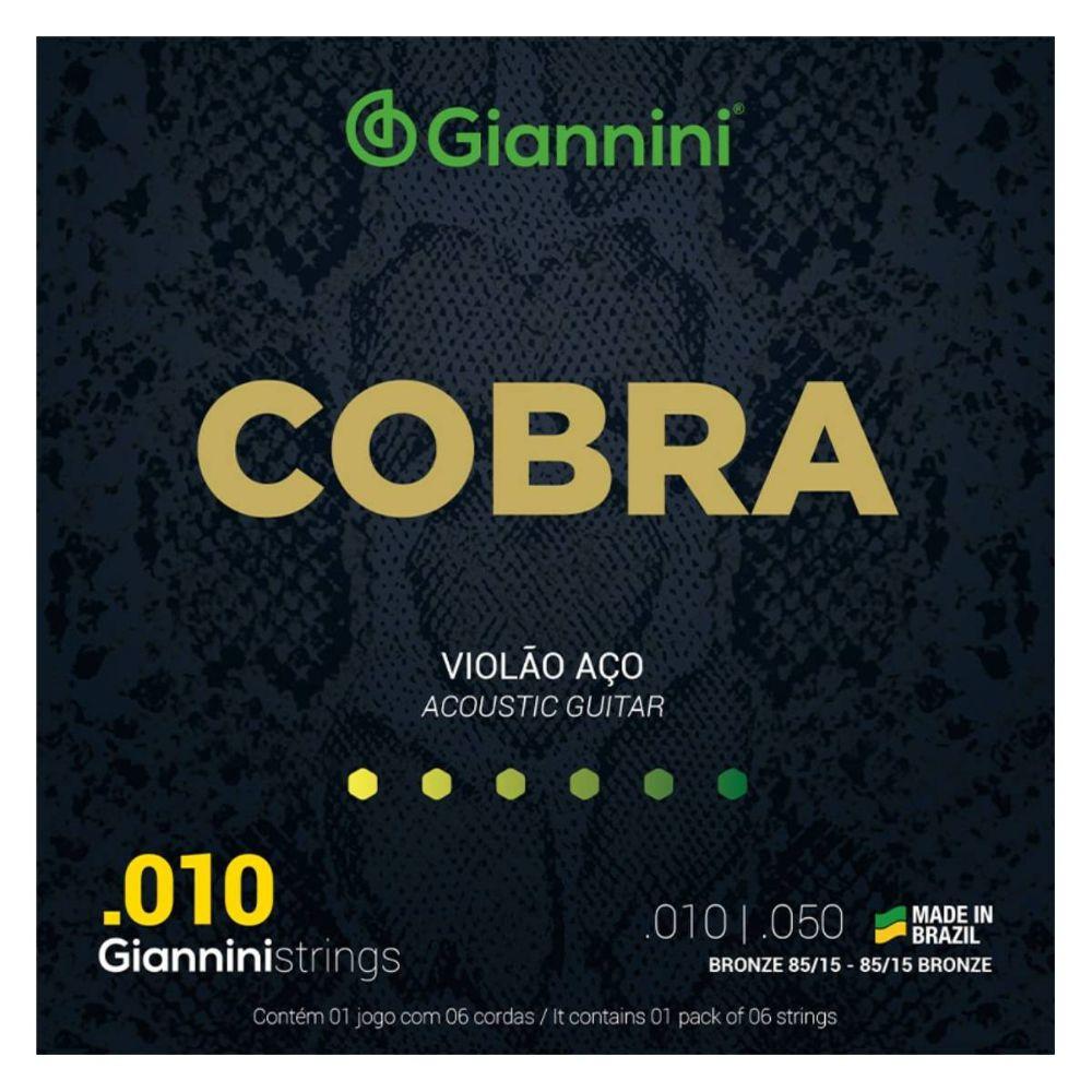ENCORDADO GIANNINI PARA GUITARRA ACÃŠSTICA 010-0
