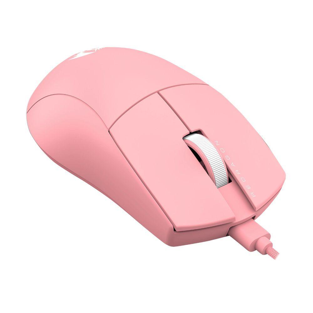 MOUSE GAMER KING M724 ROSADO ALAMBRICO 12400 DPI REDRAGON-2