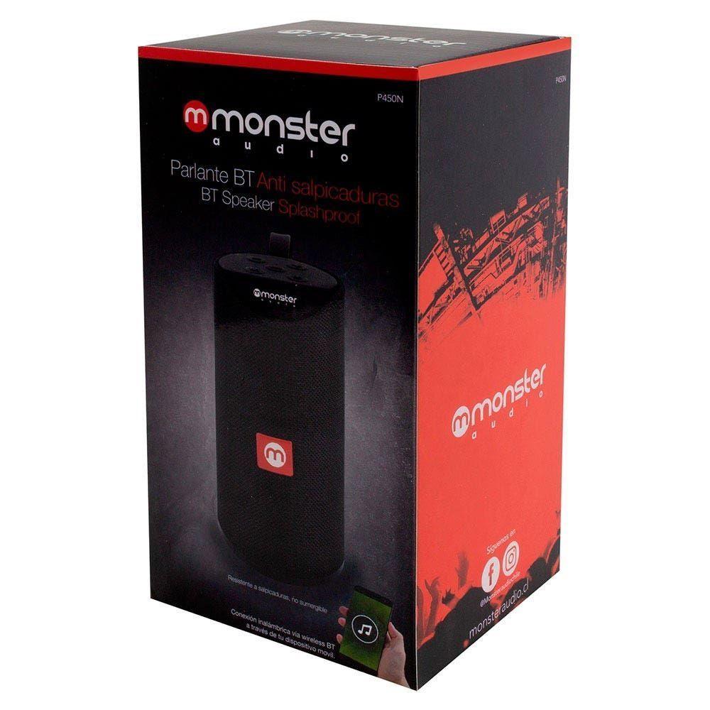 PARLANTE BLUETOOTH/FM/SD/AUX/MIC NEGRO MONSTER-2
