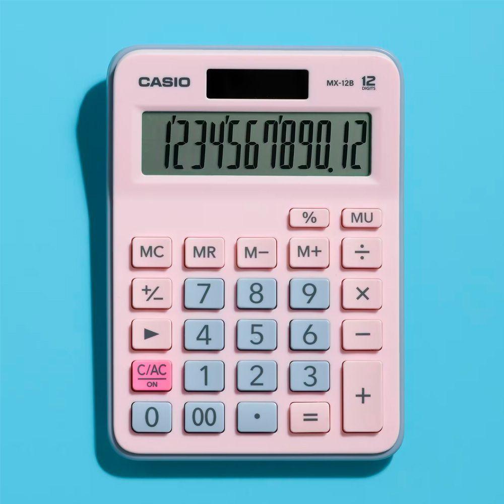 CALCULADORA CASIOSOBREMESA MX-12B-PKLB-3