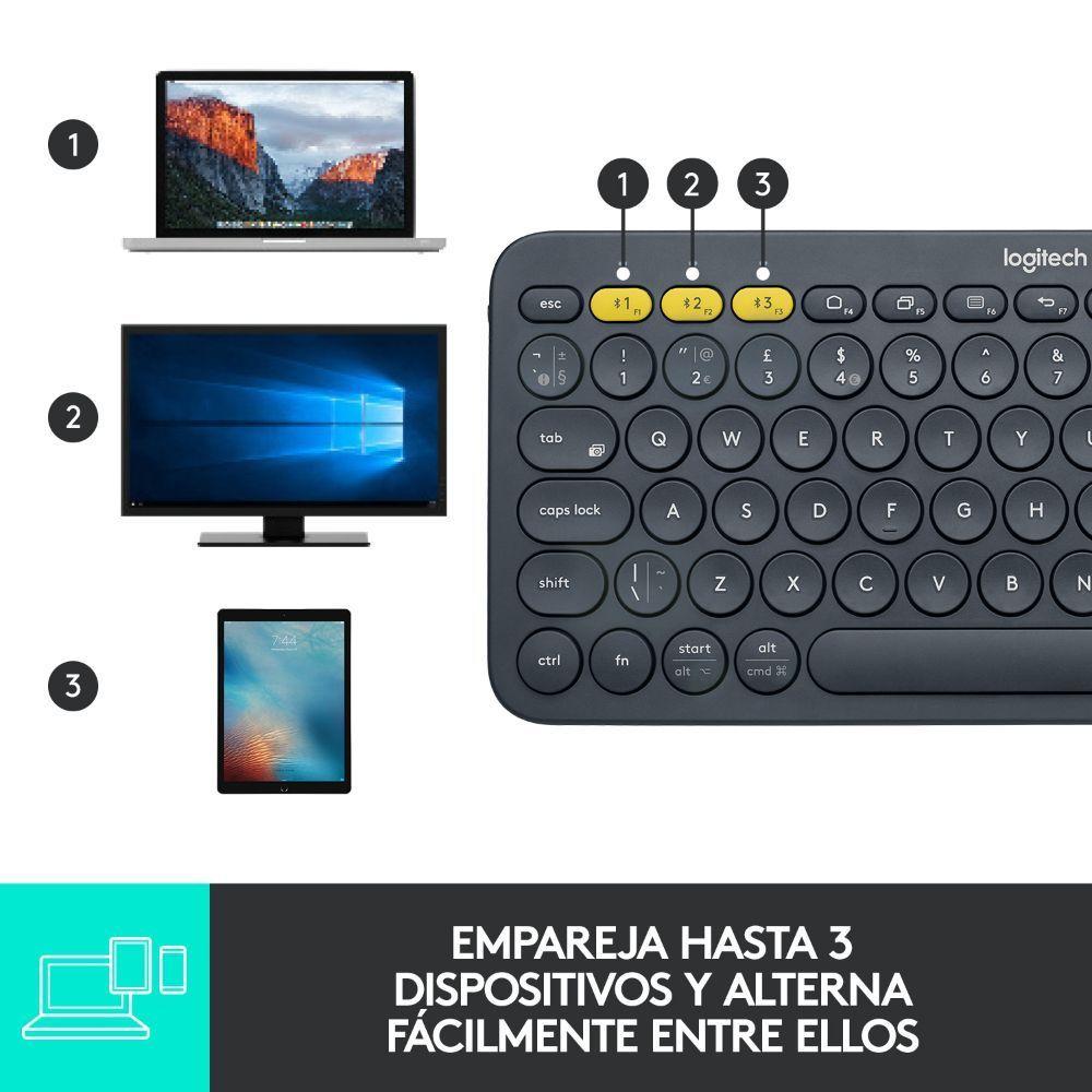 TECLADO INALAMBRICO PEBBLE 2 K380 GRAFITO LOGITECH-2