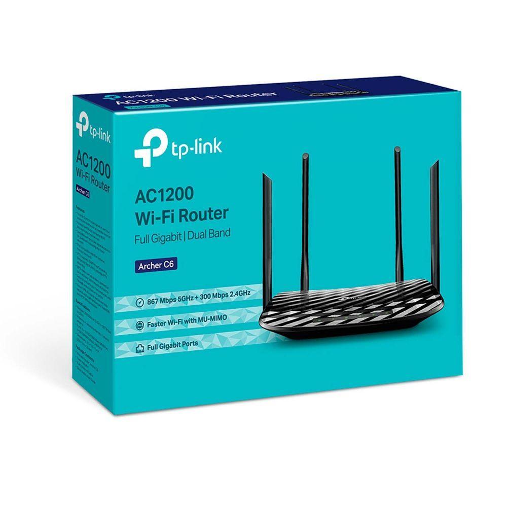 ROUTER DUAL BAND 4 ANTENAS MU-MIMO AC1200 GIGABIT TP-LINK ARCHER C6-2