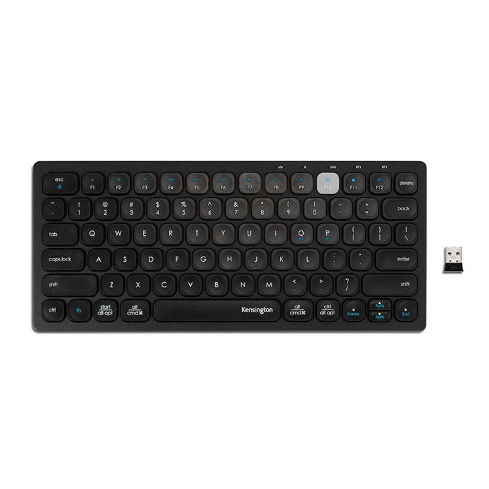 TECLADO INALAMBRICO COMPACTO 3 CONEXIONES NEGRO KENSINGTON 27662-1