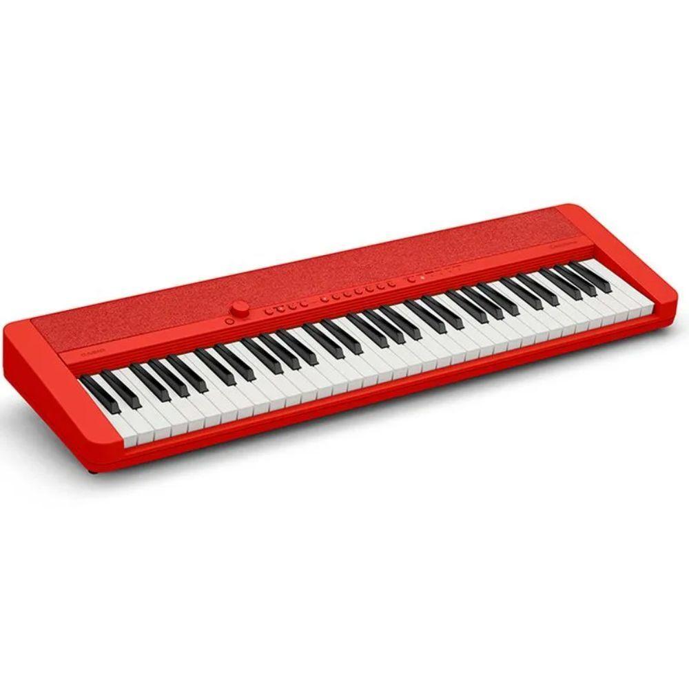 TECLADO CASIO 61 TECLAS CT-S1RDC2 ROJO-1