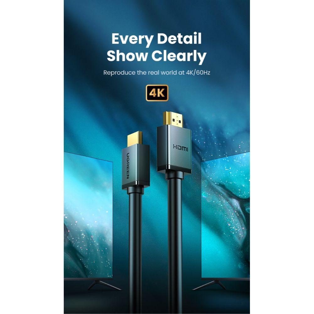 CABLE HDMI+IC 1.4 4K/30HZ M/M 15M NEGRO UGREEN HD104-2