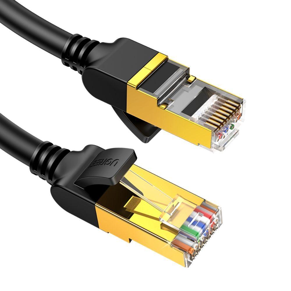 CABLE DE RED 1M CAT7 F/FTP (10GBPS) NEGRO UGREEN NW107-2