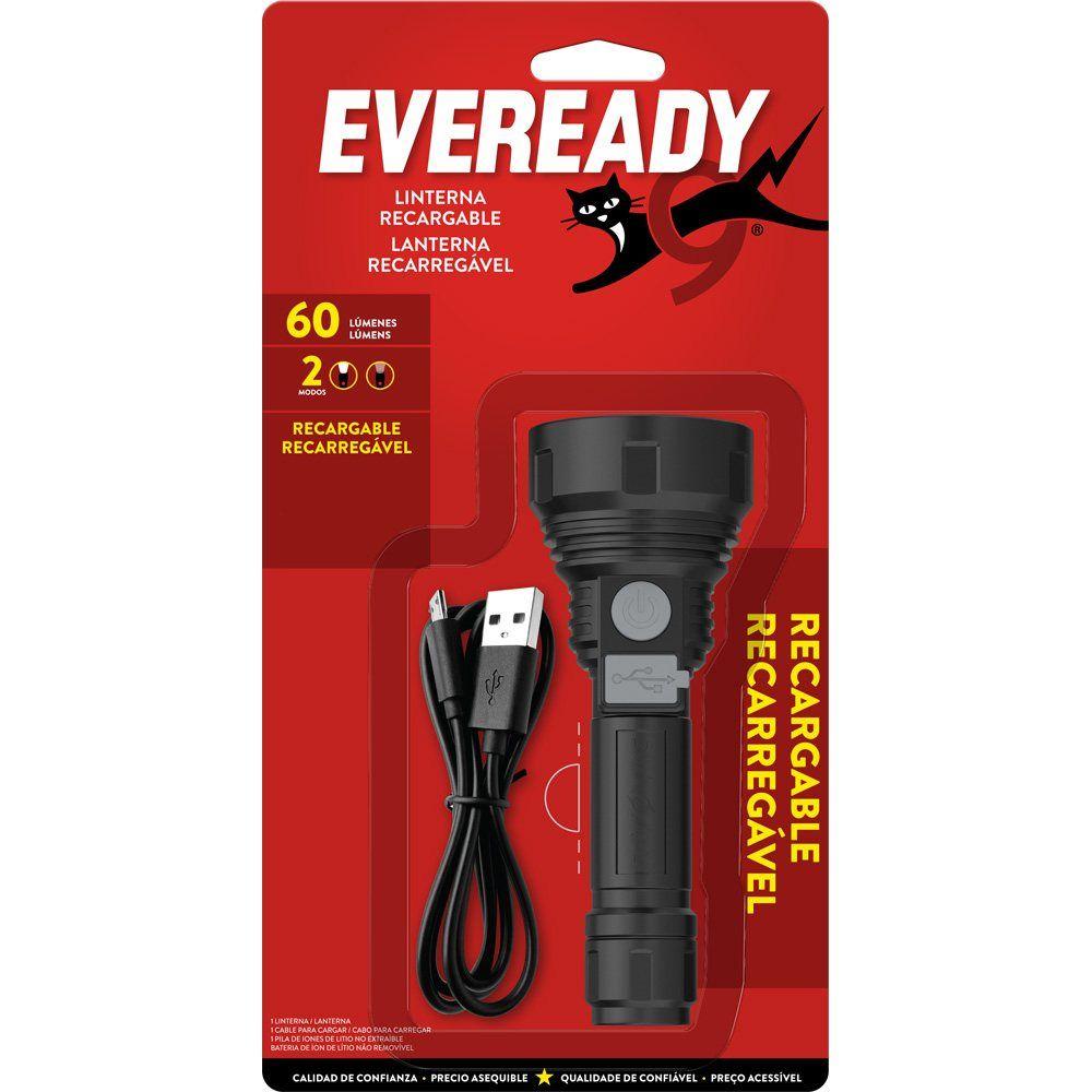 LINTERNA RECARGABLE 60 LUM. EVEREADY E304152300-0