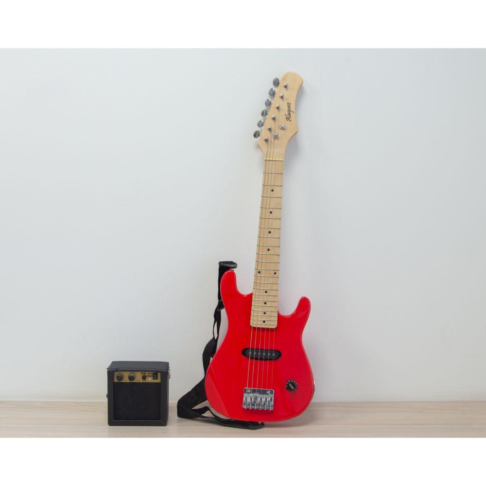 PACK GUITARRA ELECTRICA Jr ROJA CON AMPLIFICADOR 5W-0