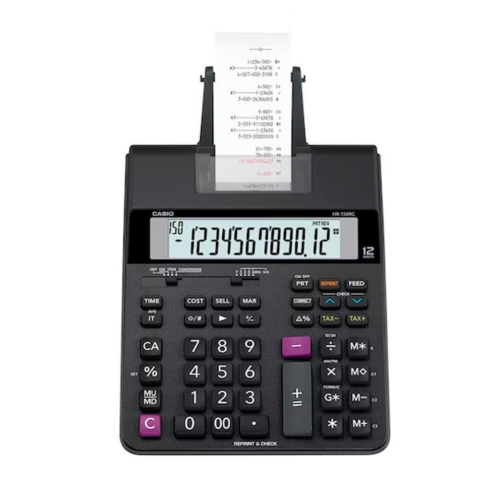 CALCULADORA CON ROLLO HR-150RC-DC-0