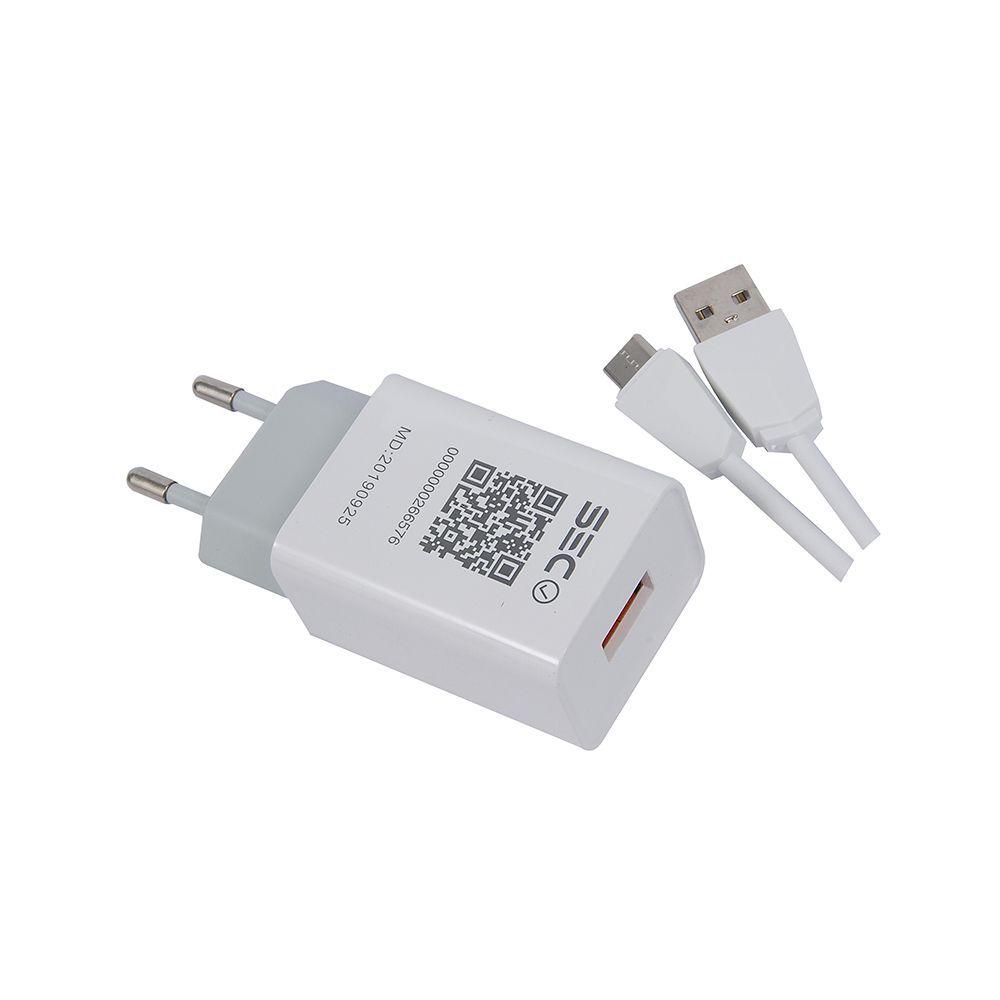 TECMASTER TM-200516 CARGADOR DE PARED QUICK CHARGE + CABLE USB-C-0