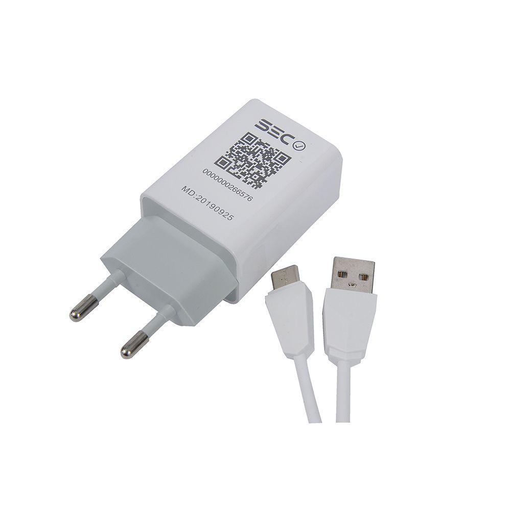 TECMASTER TM-200516 CARGADOR DE PARED QUICK CHARGE + CABLE USB-C-1