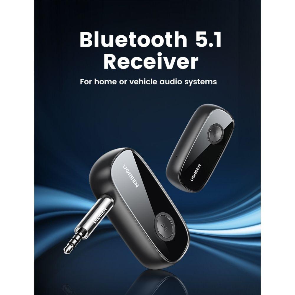 RECEPTOR AUDIO PLUG 3.5MM BLUETOOTH 5.0 RECARGABLE UGREEN CM279-1