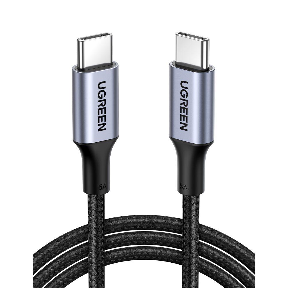 CABLE USB-C / USB-C DATA&POWER 100W MAX 2 METROS REFORZADO NEGRO US316-0