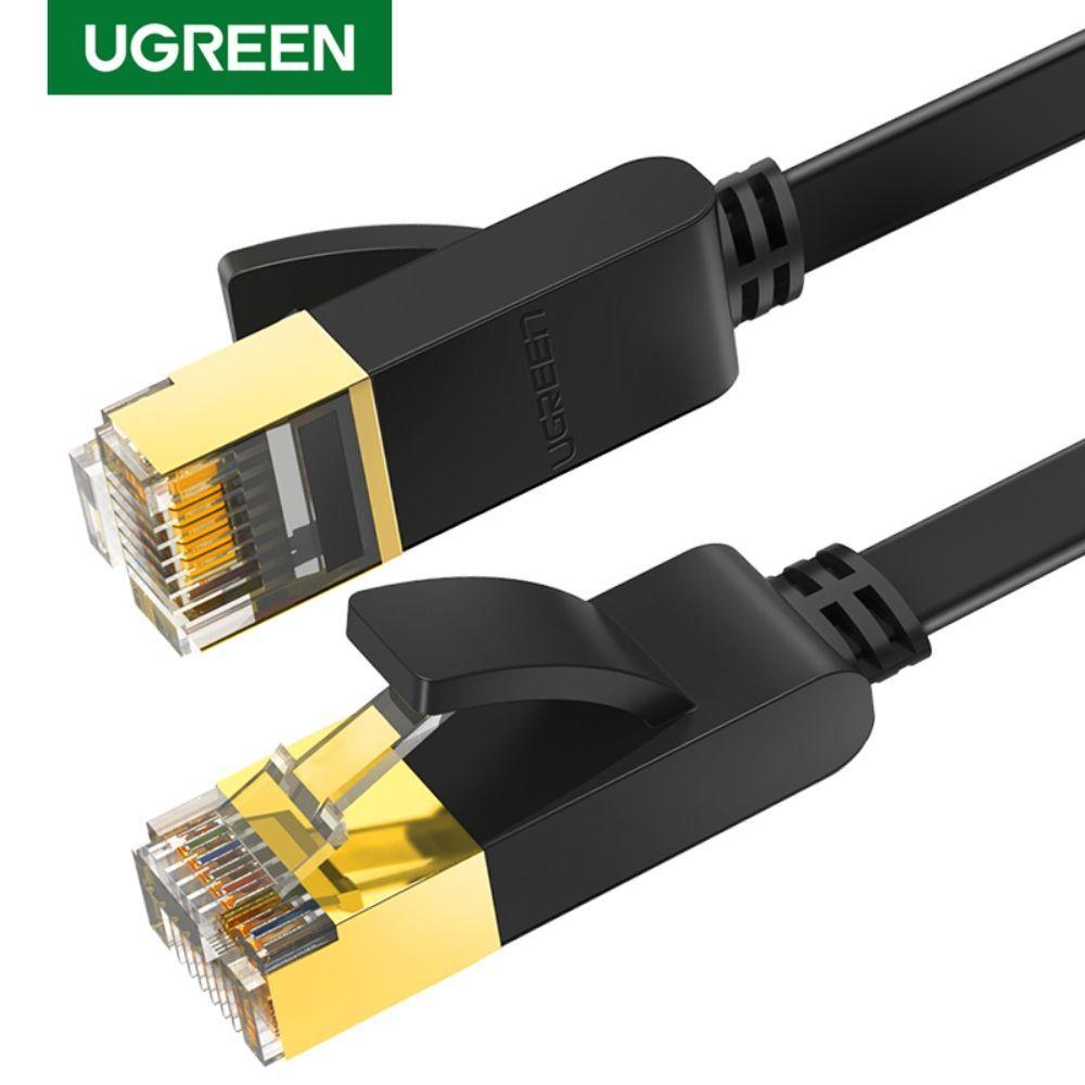 CABLE DE RED PLANO 2M CAT7 U/FTP (10GBPS) NEGRO UGREEN NW106-1