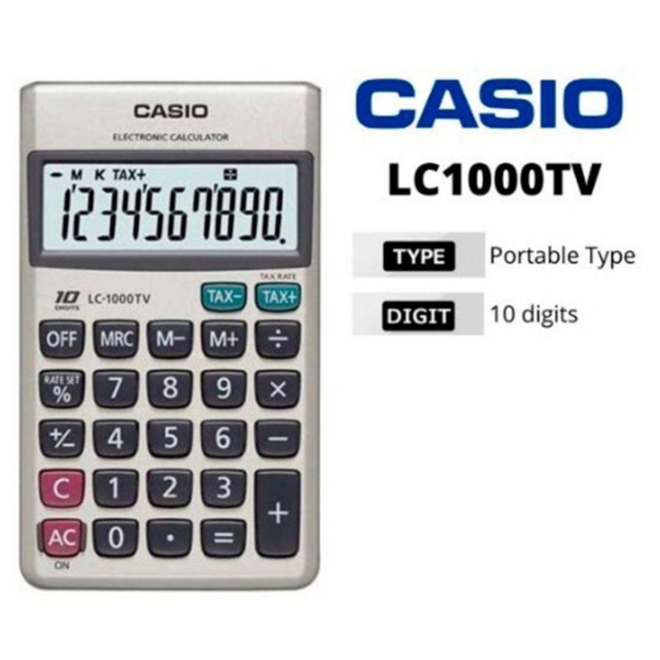 CALCULADORA CASIO BOLSILLO LC1000TV-1