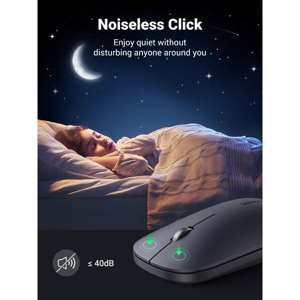 MOUSE INALAMBRICO ULTRA-SLIM GRIS OSCURO UGREEN MU001-2
