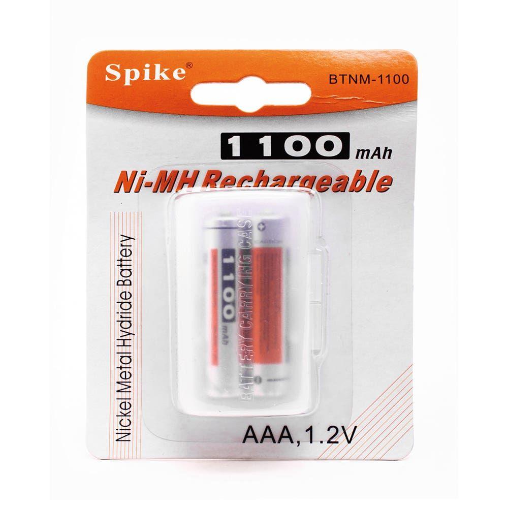 BLISTER AAAX2 PILA RECARGABLE 1100MA SPIKE-0