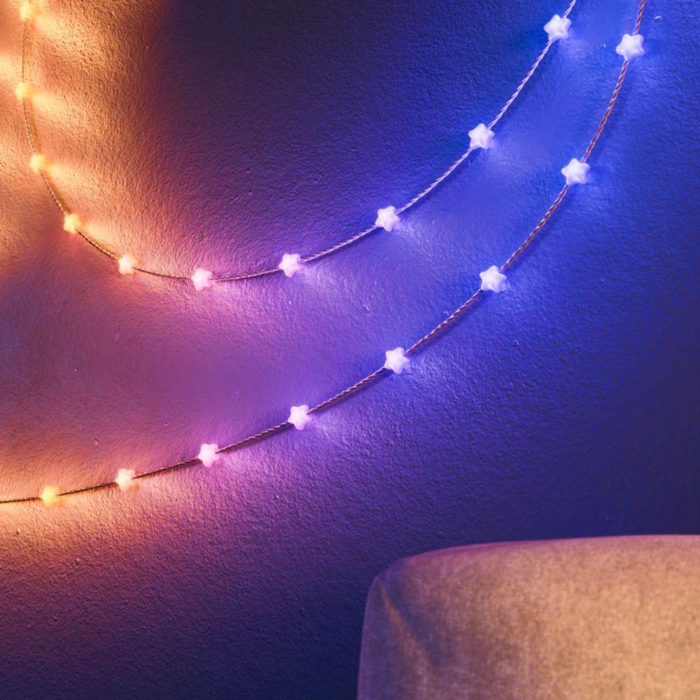 CADENA DE ESTRELLAS LED RGB USB-C CABLE TRANSPARENTE TWINKLY TWKS100RGB-T-2