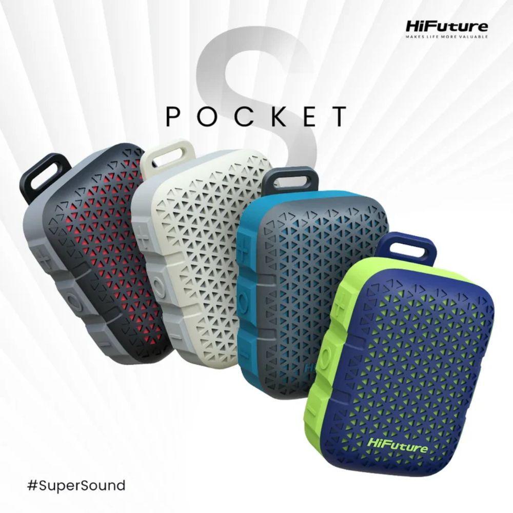 HIFUTURE PARLANTE BLUETOOTH POCKET S GRIS-2