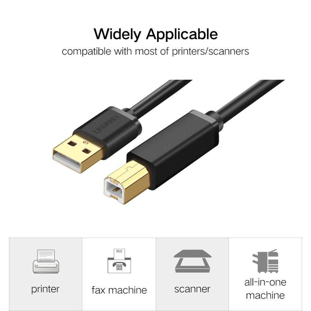 CABLE DE DATOS 3.0 PARA IMPRESORA USB-A/USB-B 2M UGREEN US210-1