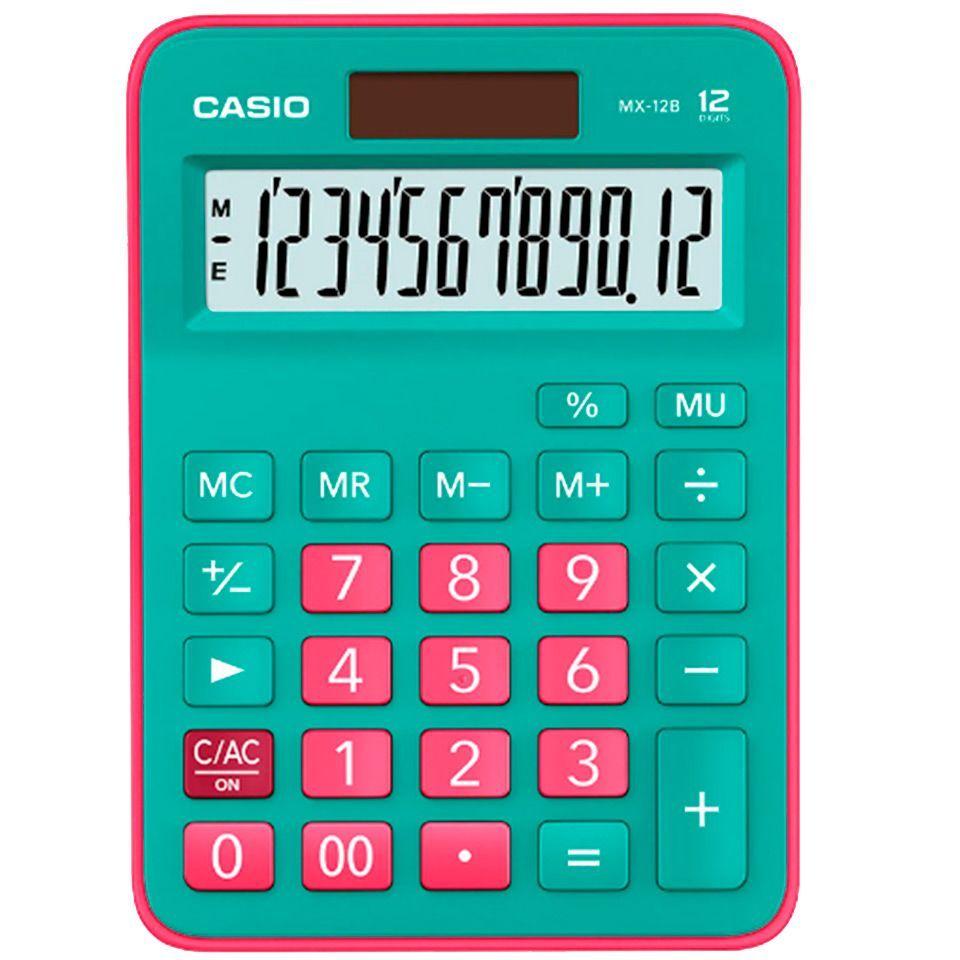 CALCULADORA SOBREMESA CASIO MX-12B-GNRD-1
