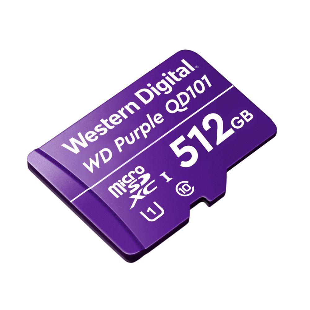 TARJETA DE MEMORIA MICRO SD 512GB QD101 ULTRA ENDURANCE 50MB/S VIDEOVIGILANCIA WD PURPLE WDD512G1P0C-1