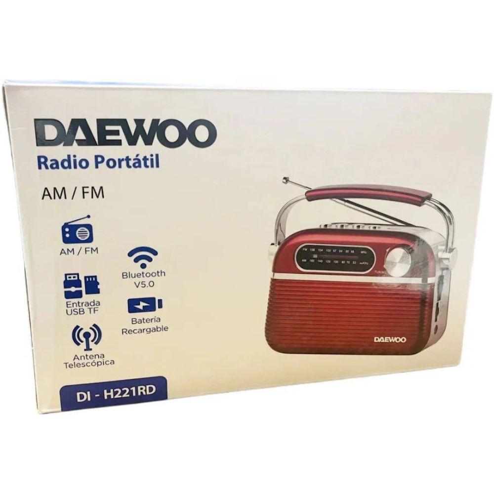 RADIO PORTATIL RETRO AM/FM - DI-H221RD DAEWOO-1