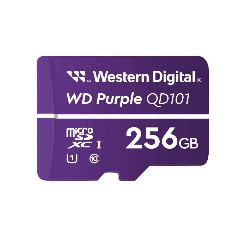 TARJETA DE MEMORIA MICRO SD 256GB QD101 ULTRA ENDURANCE 50MB/S VIDEOVIGILANCIA WD PURPLE WDD256G1P0C-0