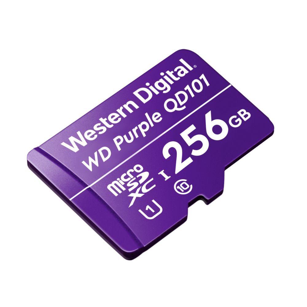 TARJETA DE MEMORIA MICRO SD 256GB QD101 ULTRA ENDURANCE 50MB/S VIDEOVIGILANCIA WD PURPLE WDD256G1P0C-1