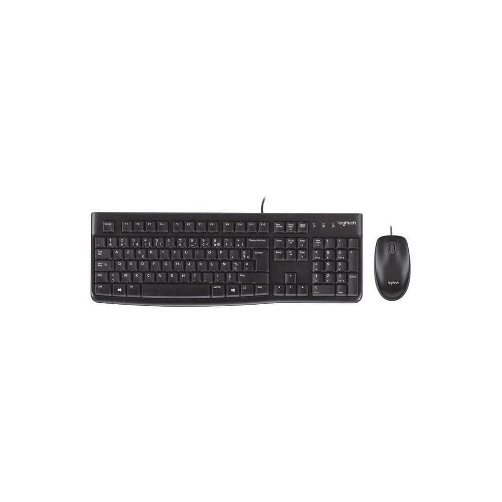 COMBO TECLADO+MOUSE ALAMBRICO USB LOGITECH MK120 NEGRO-1