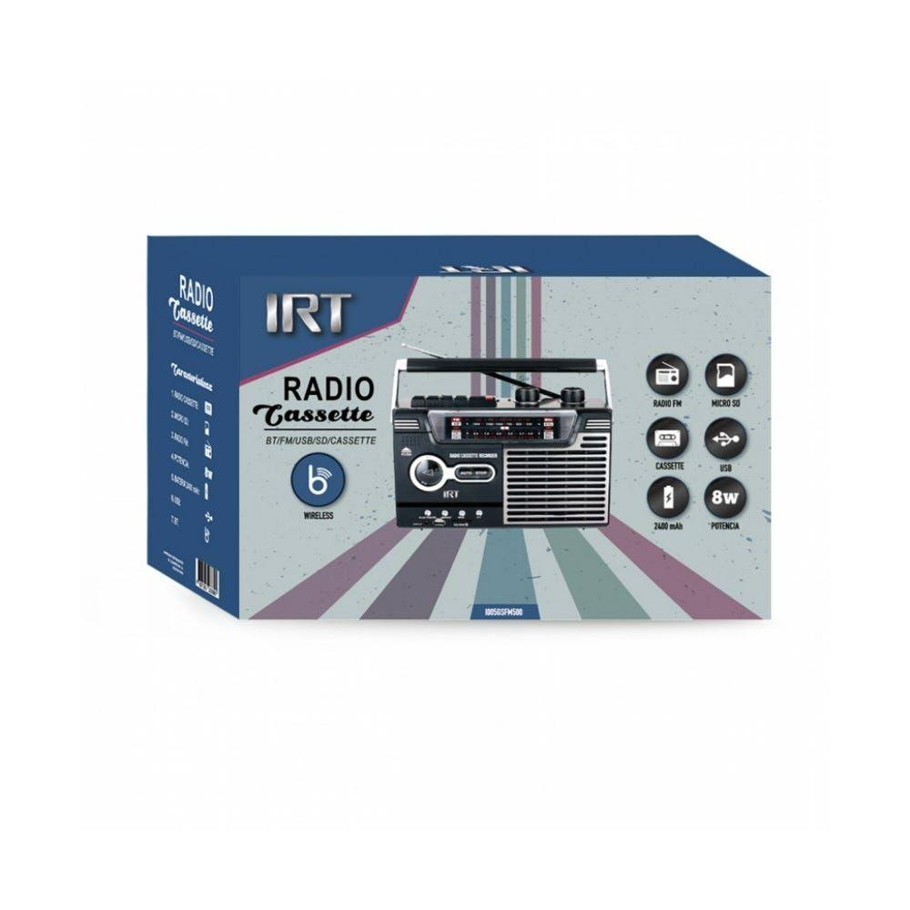 PARLANTE RETRO BT/RADIO/CASSETTE/AUX/USB-1