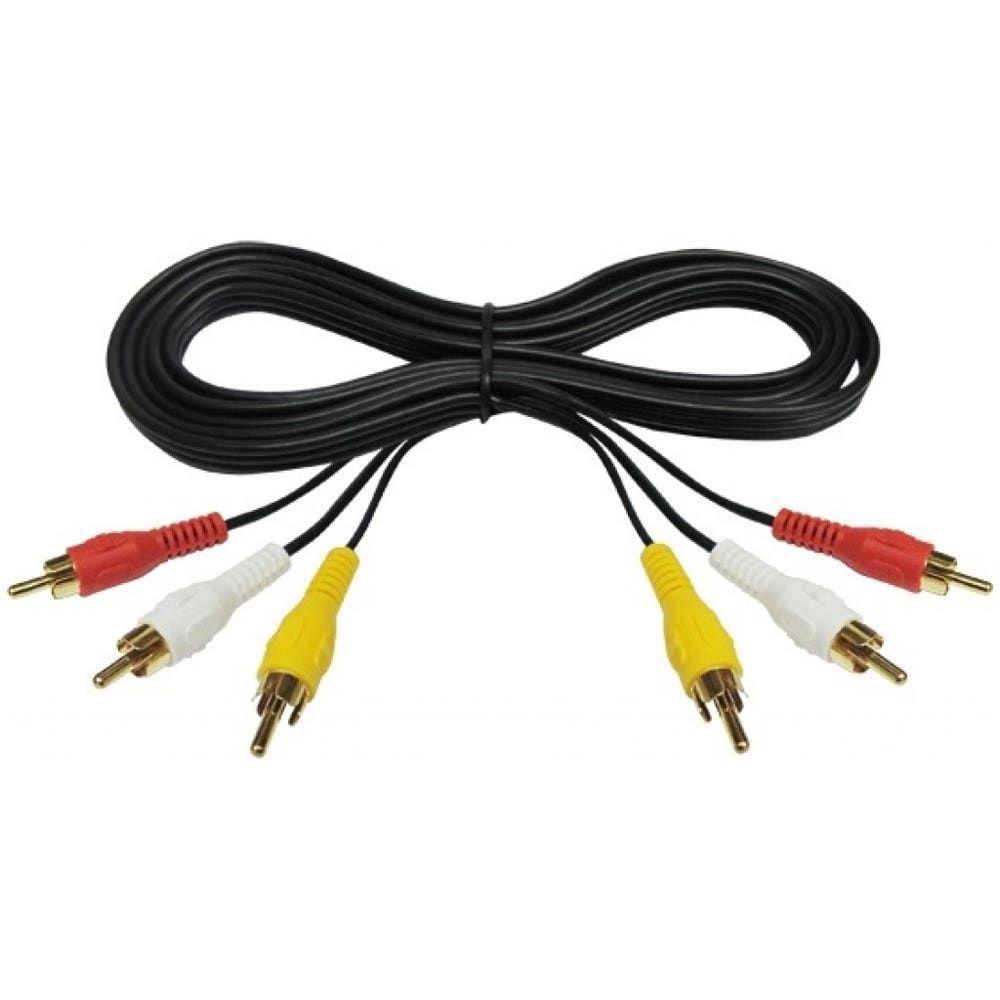 CABLE AUDIO 3X3RCA M/M 3 MT-2