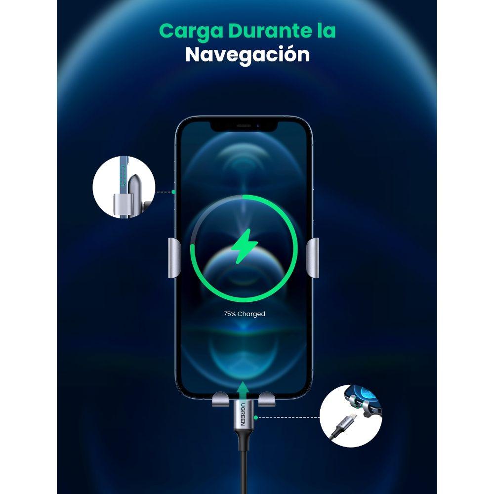 SOPORTE CELULAR AJUSTE POR GRAVEDAD PARA REJILLA DE VENTILACION REDONDA AUTOMOVIL LP274-0
