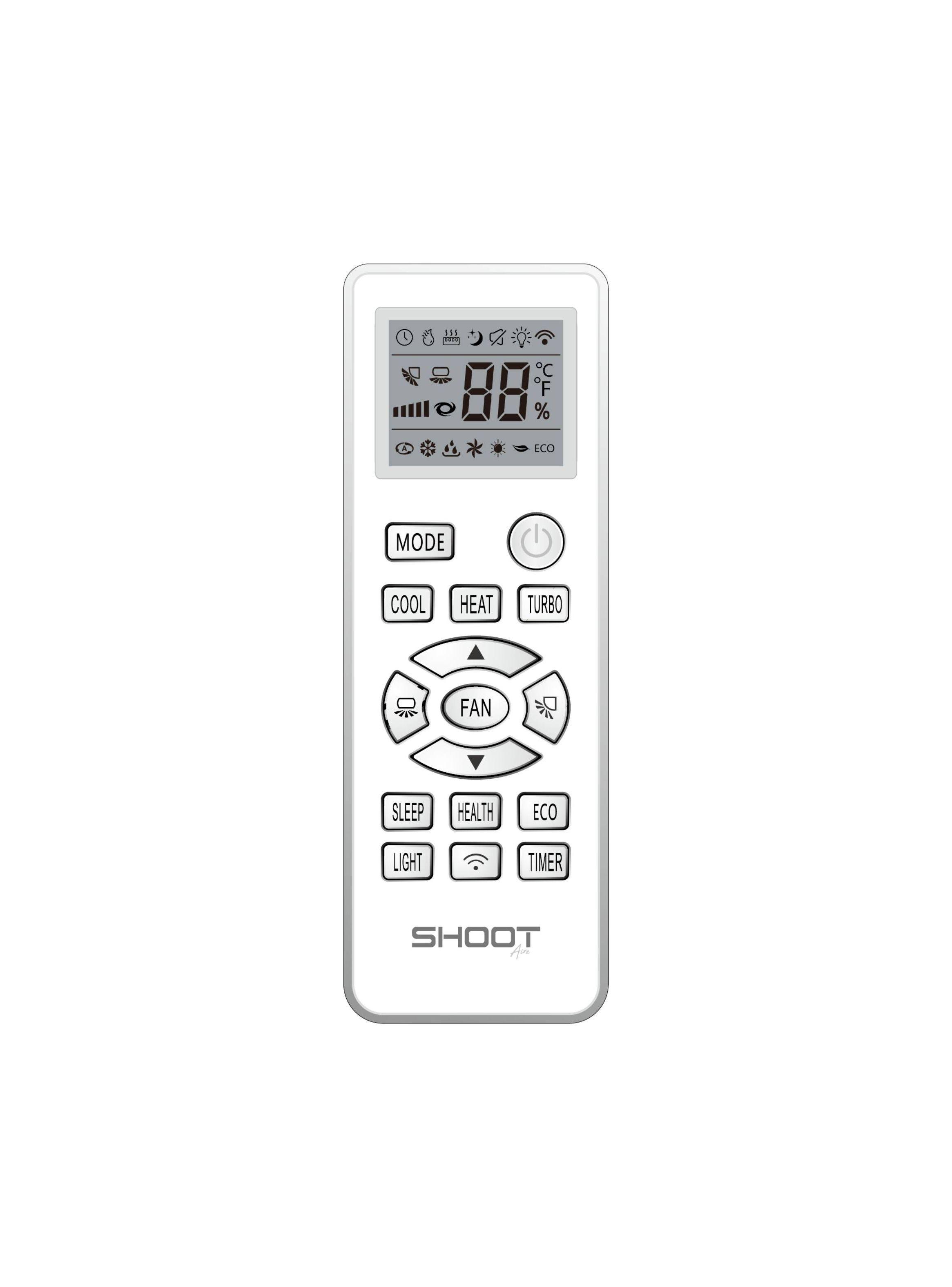 Aire Acondicionado Split Inverter Calor-Frío 12000 BTU Wifi Shoot Aire-2