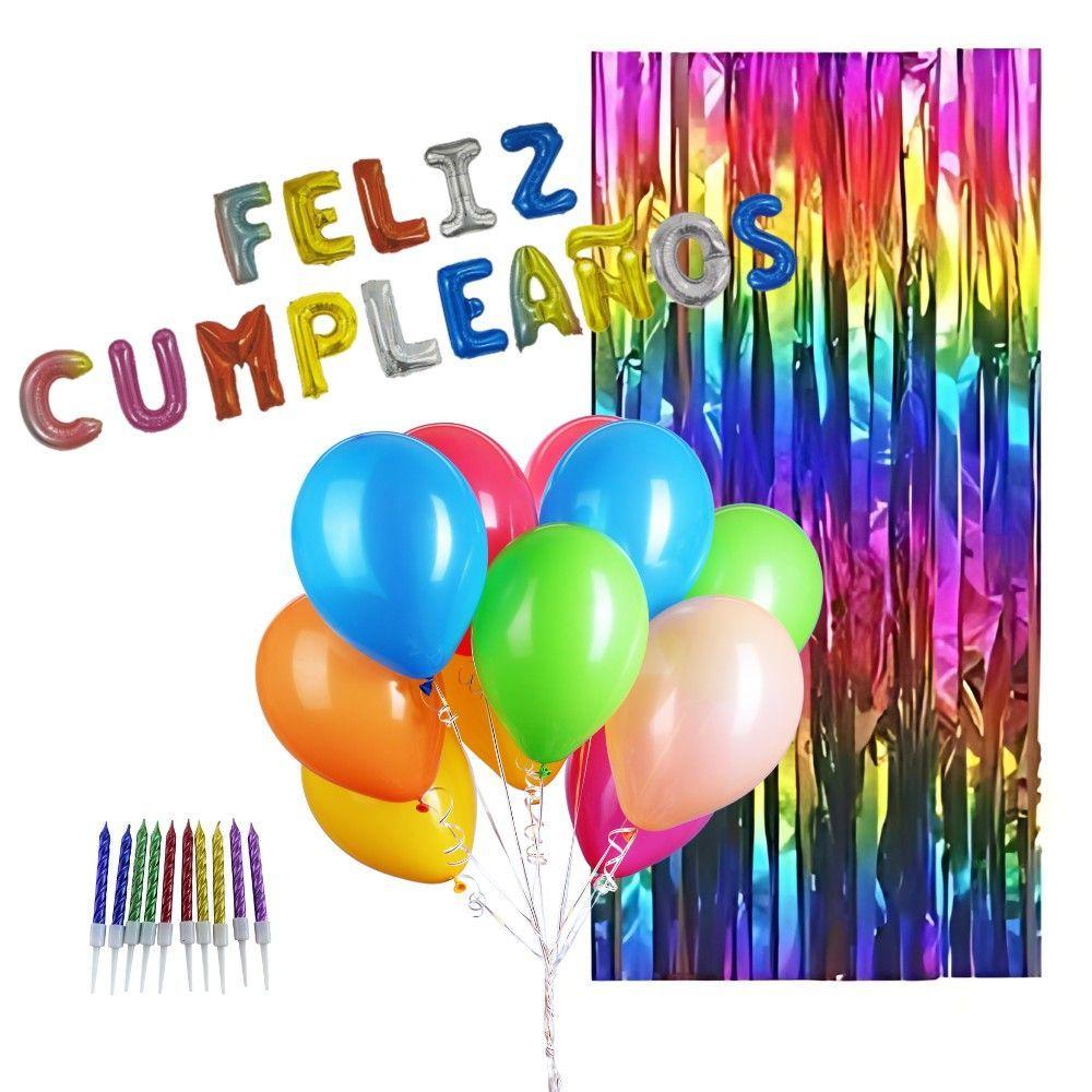 Kit Decoración Cumpleaños Colores-0