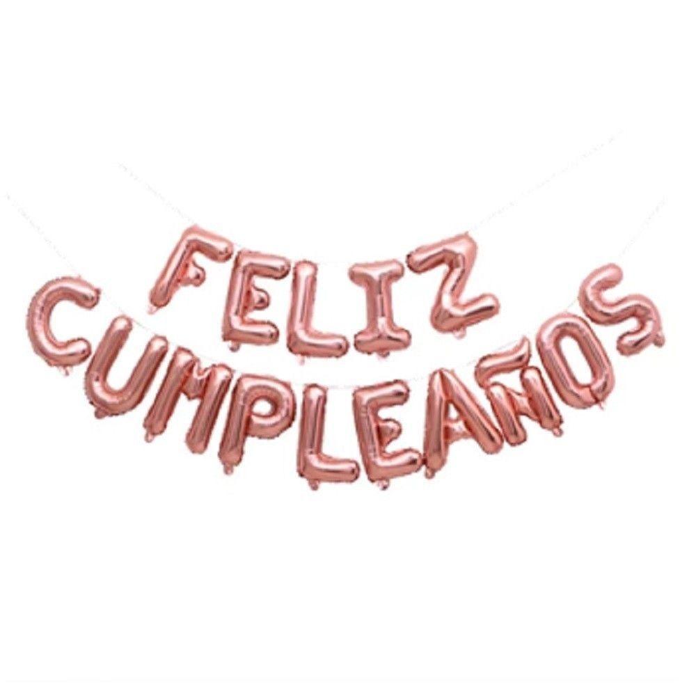 Pack Decoración Cumpleaños Rose Gold-2