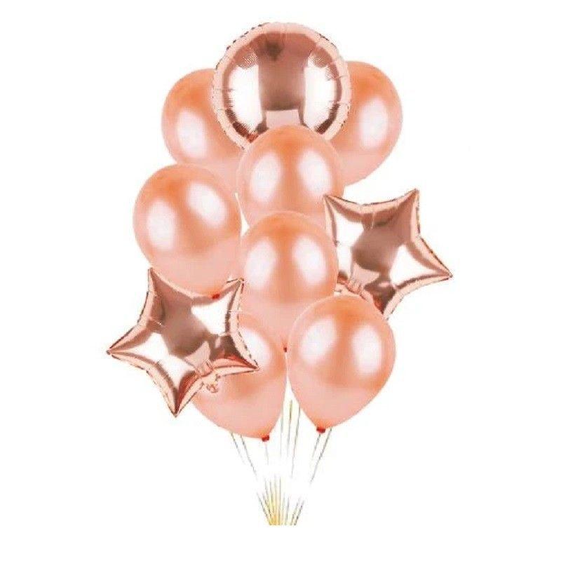 Pack Decoración Cumpleaños Rose Gold-4