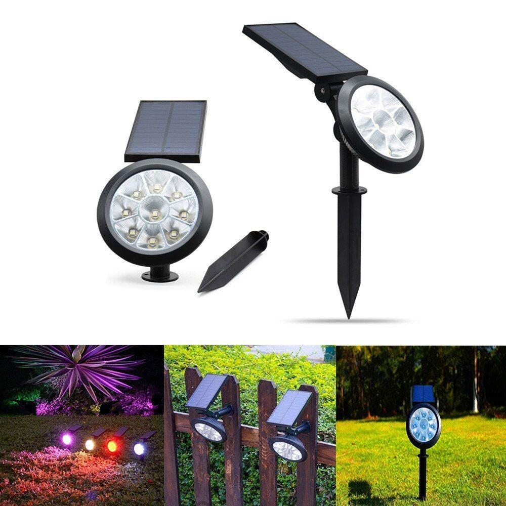 Foco solar con estaca RGB-3