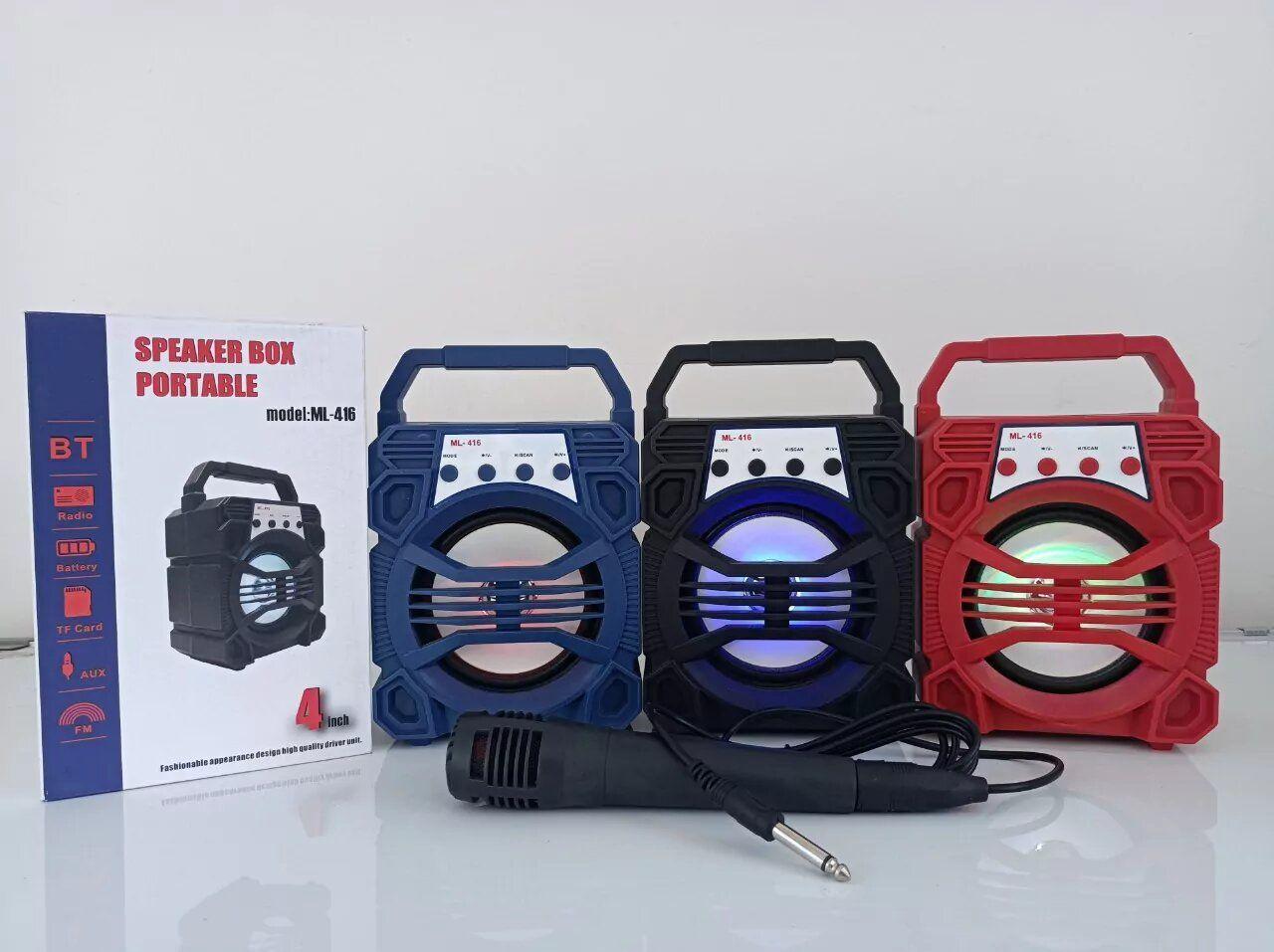 Parlante Bluetooth Portátil con Luz -2