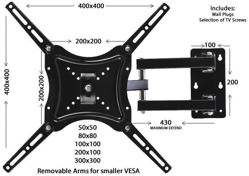 Soporte para TV 14" a 55" hasta 50Kg-2