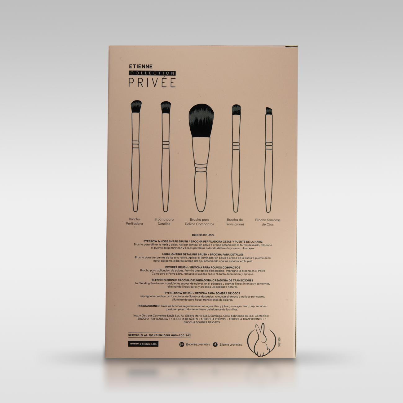 Privee Set Brochas y Pinceles-2