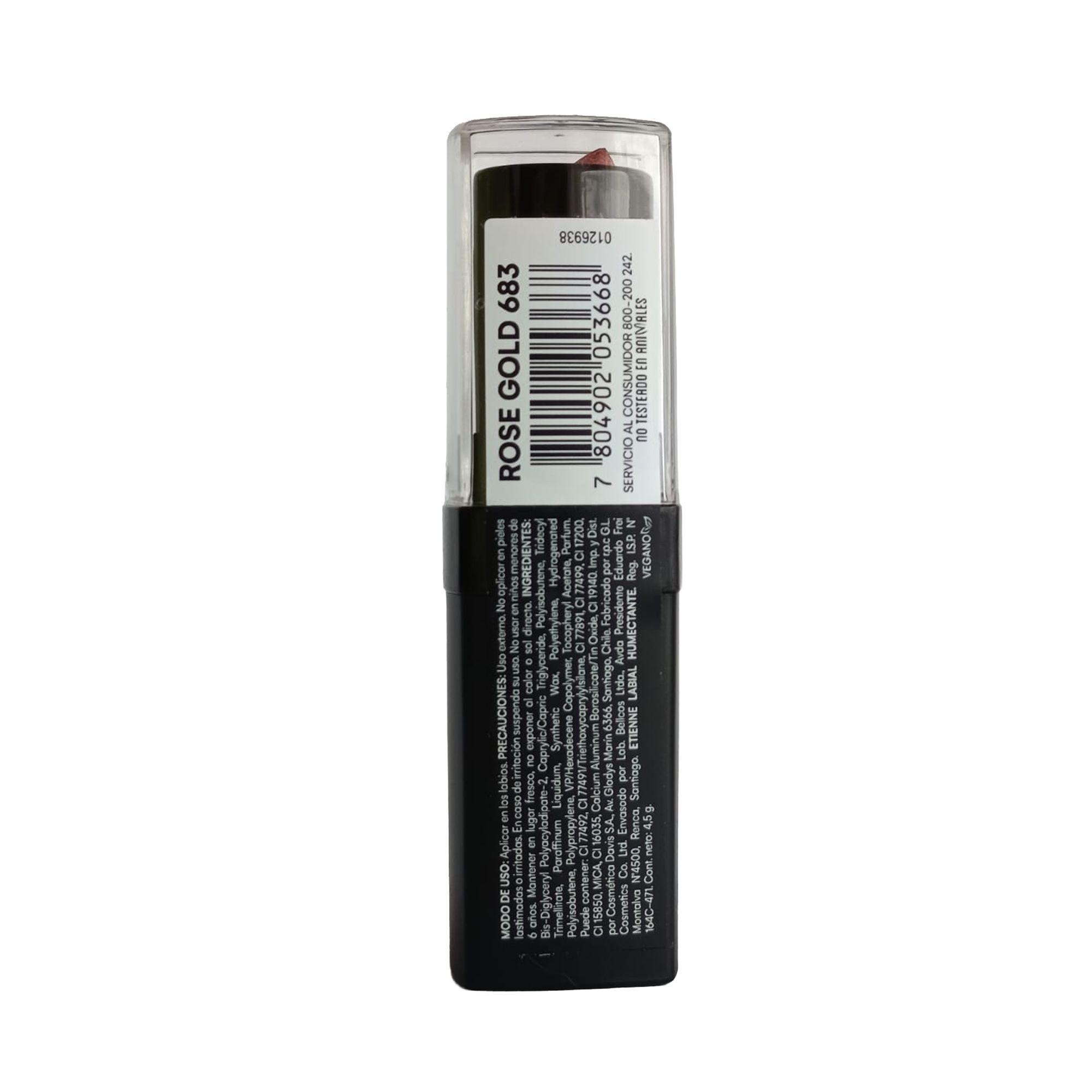 Etienne Labial Humectante Barra Tono Rosegold 683-3