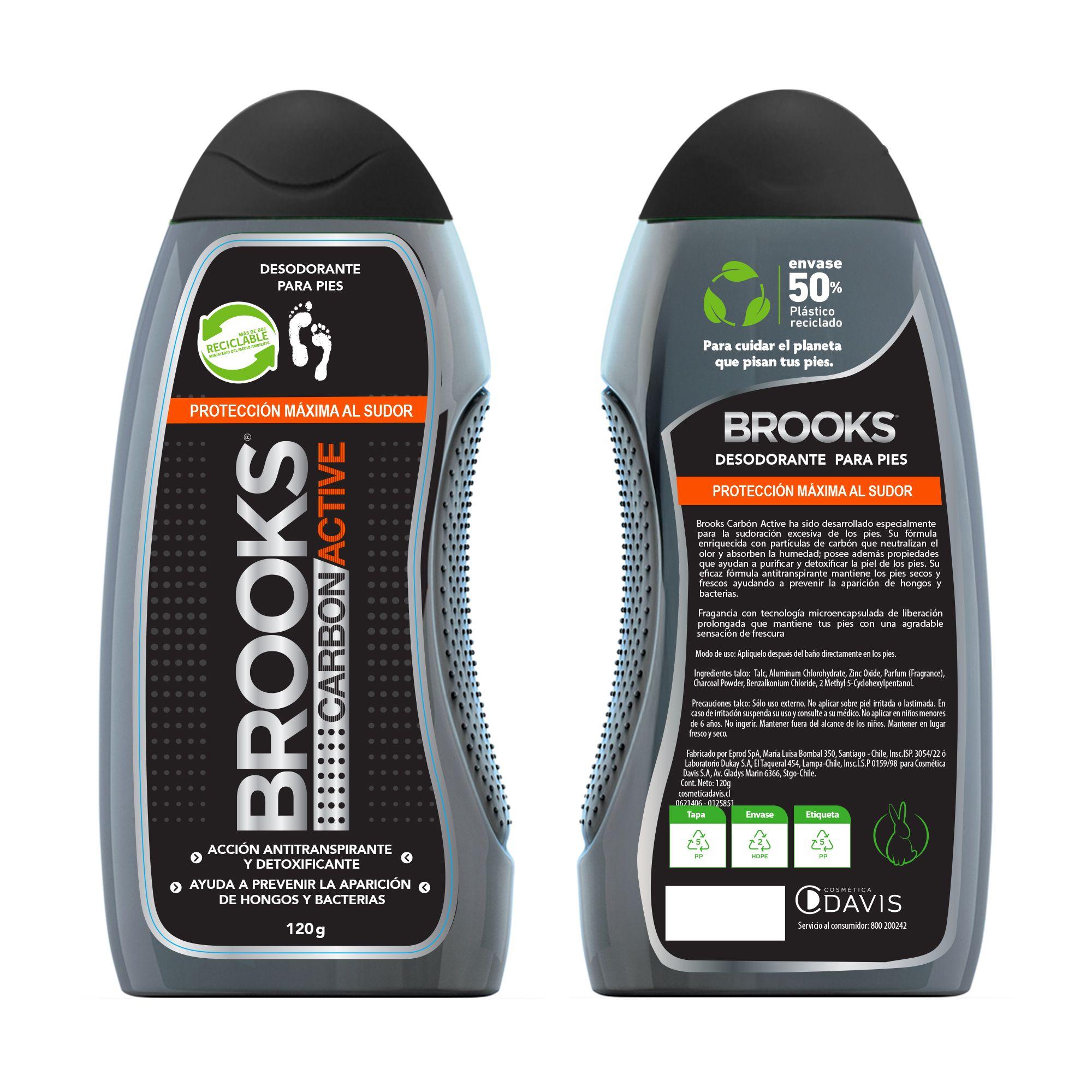 Talco Para Pies Brooks Carbon Active 120 grs-2
