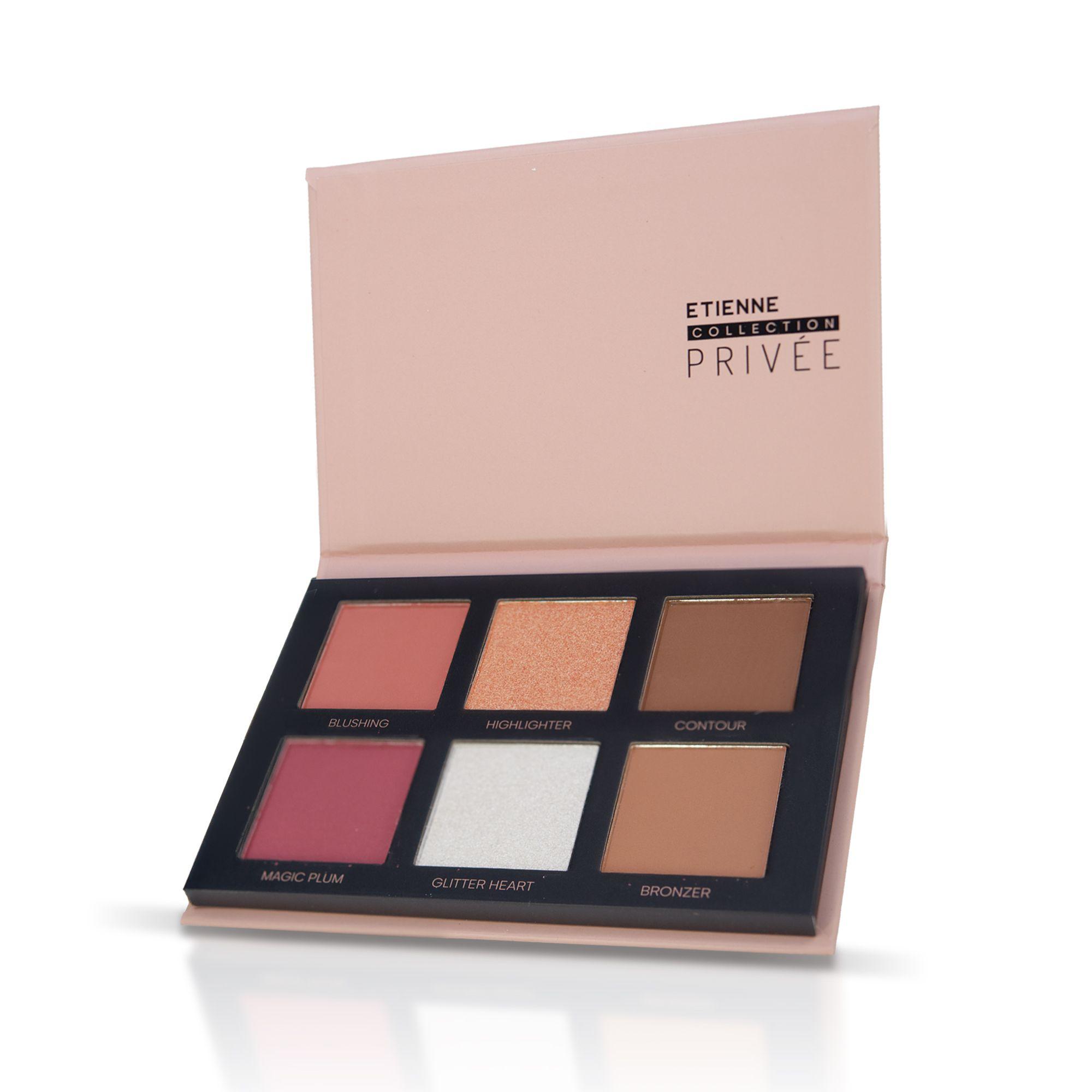 Etienne Privee Paleta De Rostro Rubor, Bronzer E Iluminador X 6-1