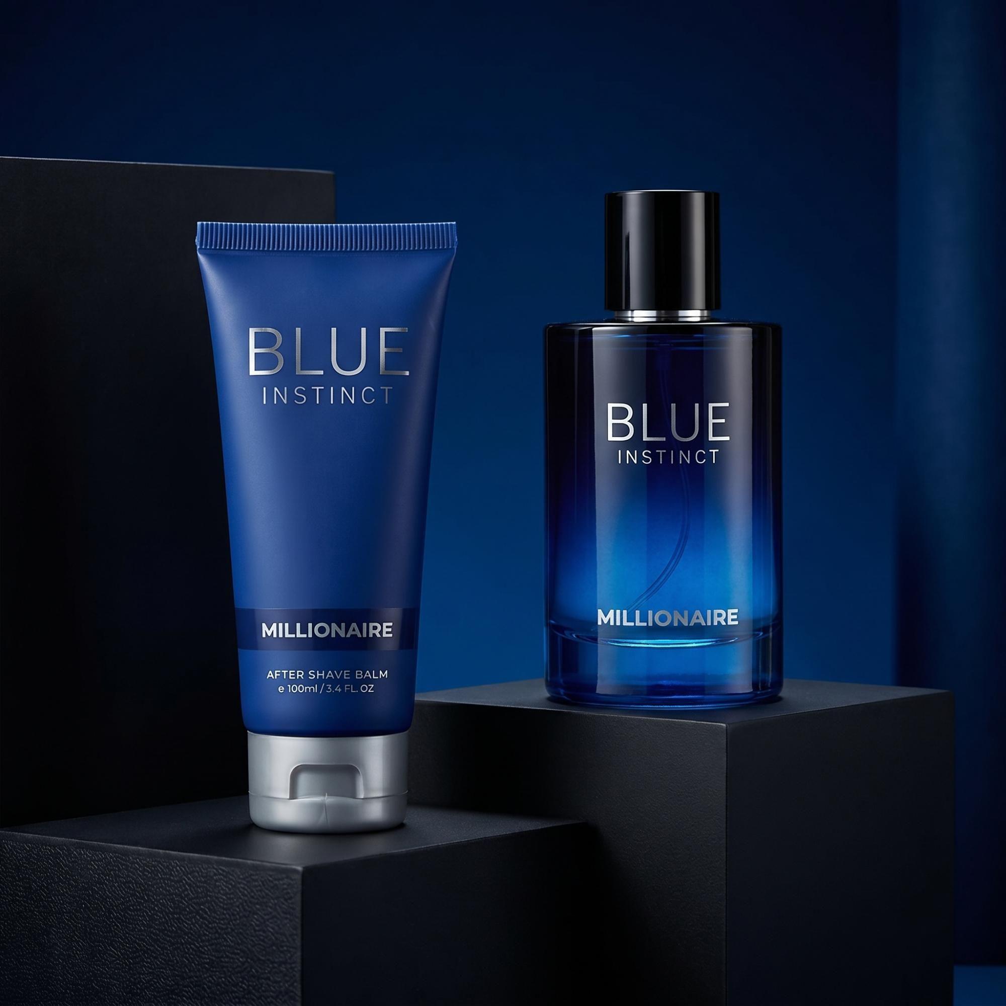 Set Millionaire Blue Instinct 95ml + After Shave 100ml-2